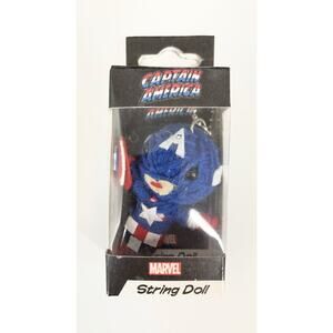 Captain America Keychain String Doll